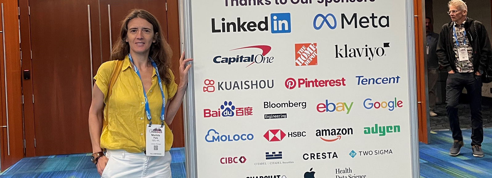 Matilde Pato distinguida como Session Chair na KDD 2025