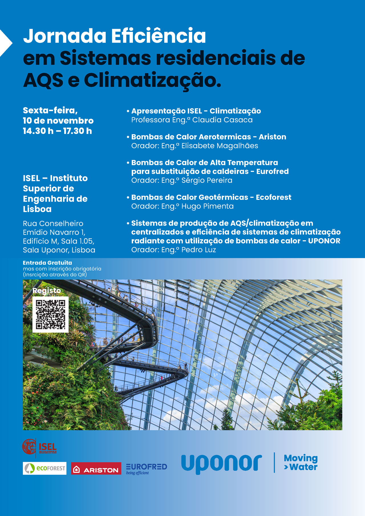 Seminário Jornada Eficiência em Sistemas residenciais de AQS e Climatização