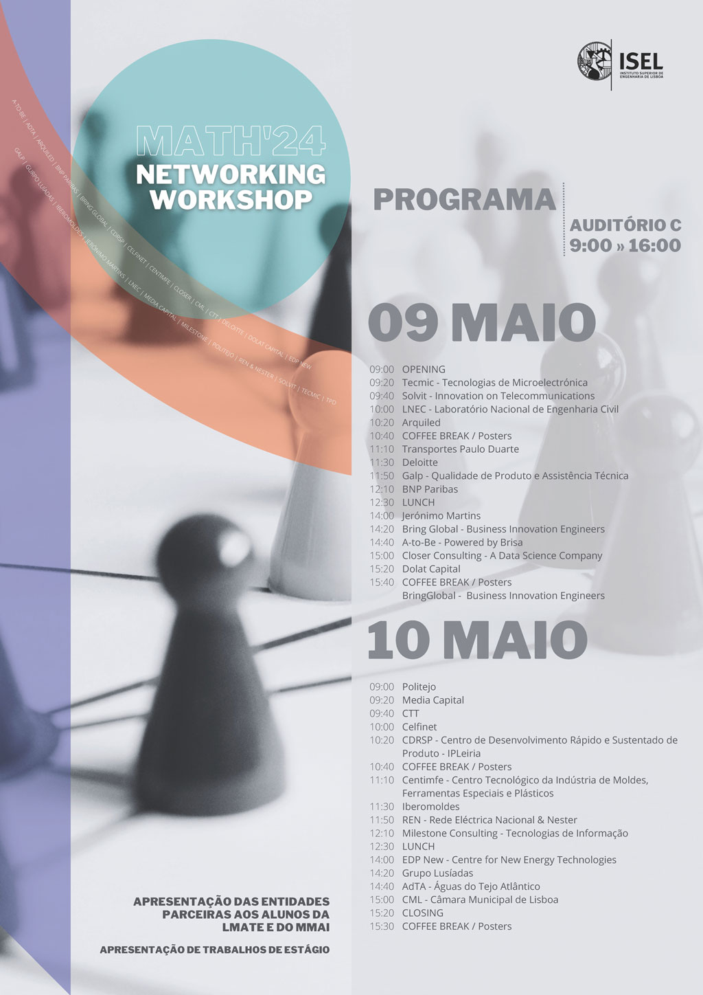 Programa MATH'24 Networking Workshop