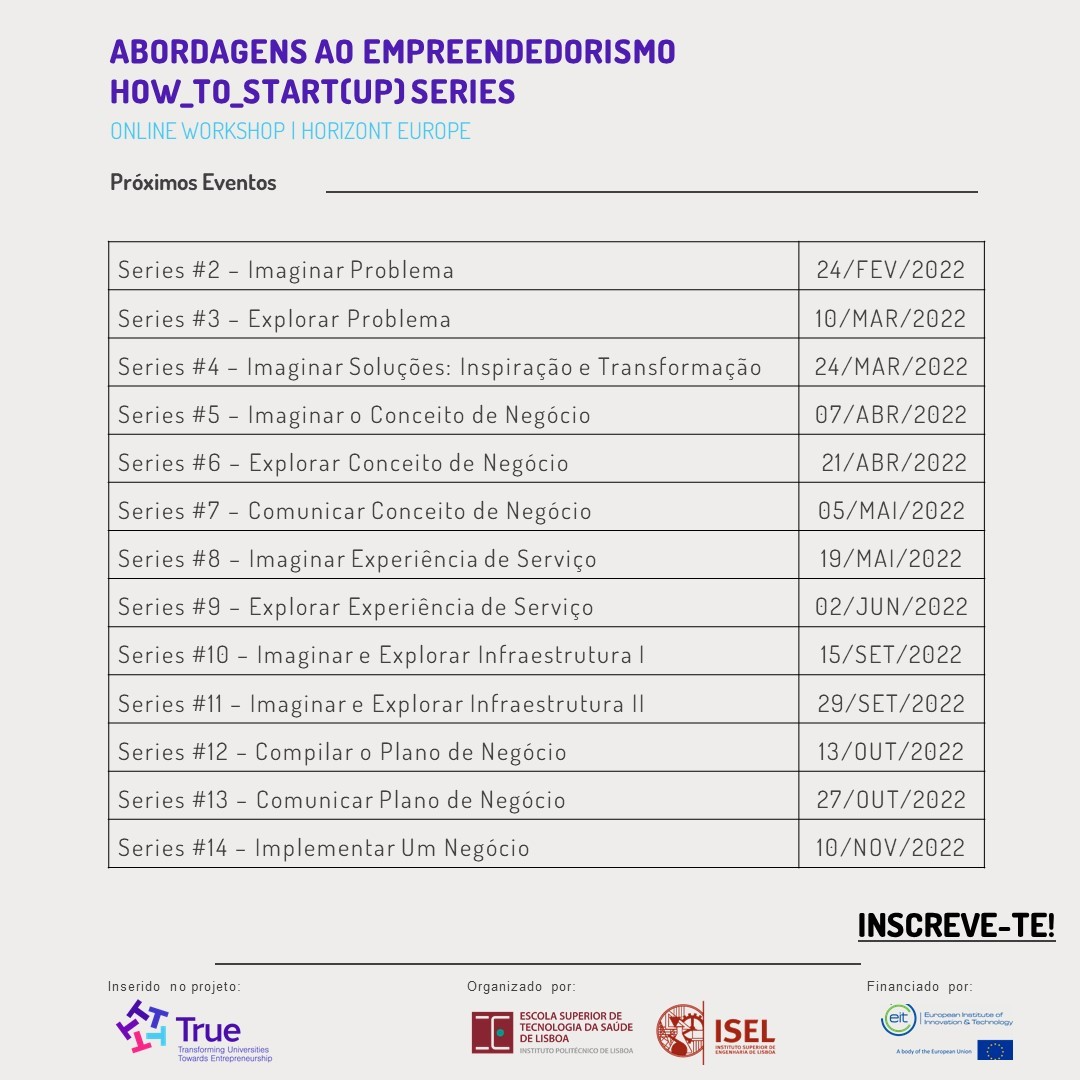 programa workshops empreendedorismo