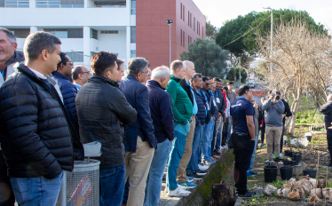 Plantação de 2ª Ilha de biodiversidade no ISEL