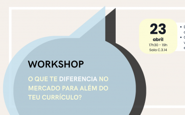 Workshop: O que te diferencia no mercado de trabalho para além do teu currículo