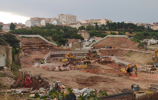 Obra de Campolide do Plano Geral de Drenagem de Lisboa